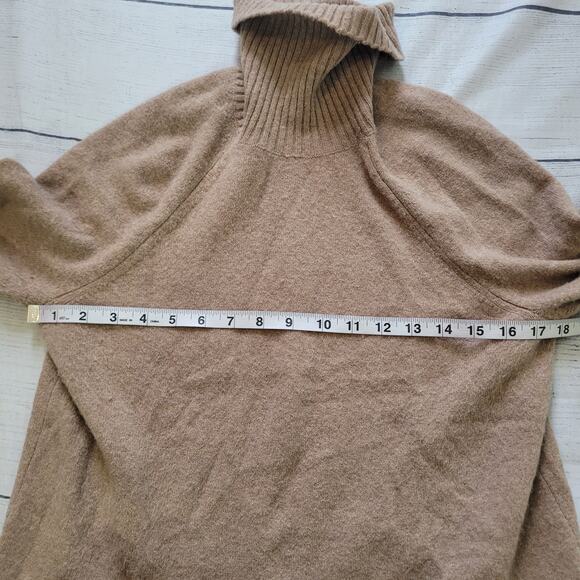 J. Crew Size XS Turtleneck sweater in supersoft yarn Tan Cozy Warm Wool Blend - Picture 5 of 8